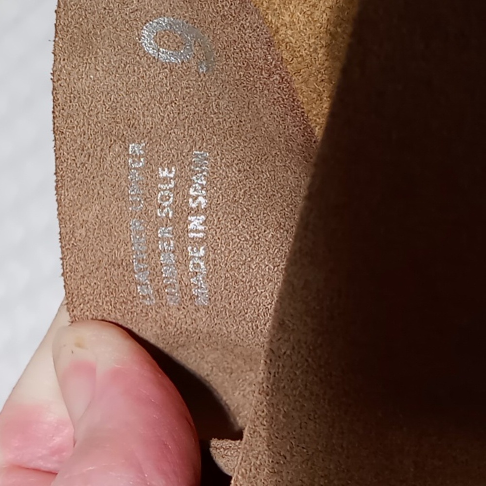 Yokono Tan Suede Cross Band Cork Wedge Mule Size 9 - Picture 7 of 13
